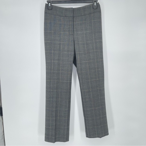 Chico's Pants - Chico’s Gray/Black Plaid Dress Pants Size 1 Regular Lined Career‎ Work Slacks